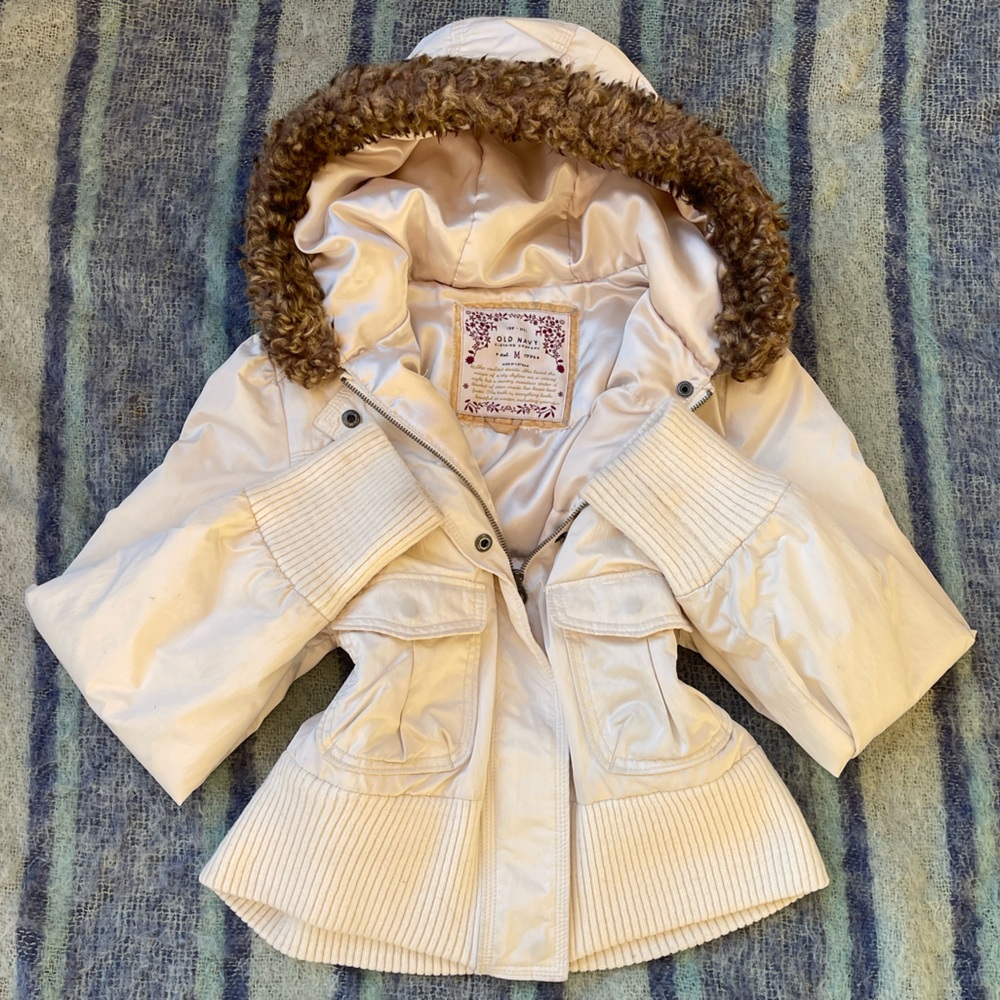 Vintage Old Navy Jacket with Faux Fur Hood